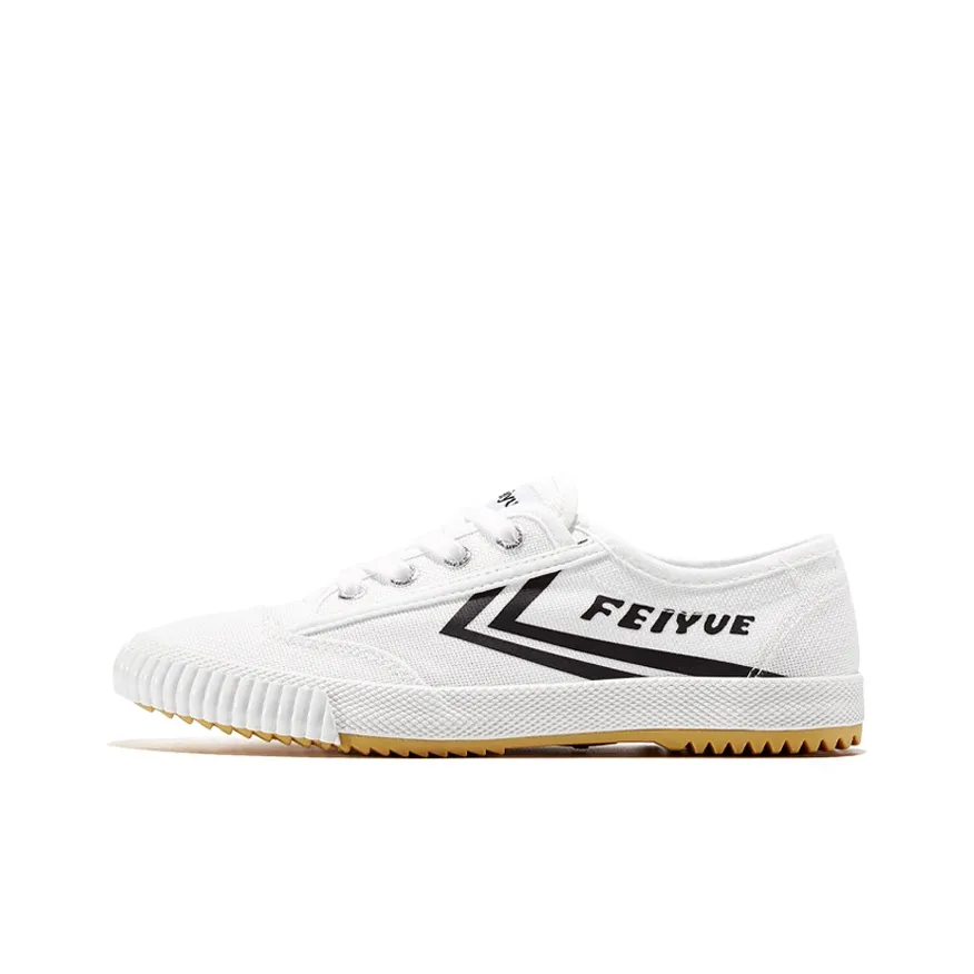 Feiyue Дышащий и Легкий Низкий Топ Кеды Унисекс Белый Черный