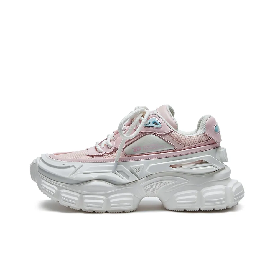 OGR WU Qiankun Wheel Chunky Sneakers Women's Low Top Youth Pink