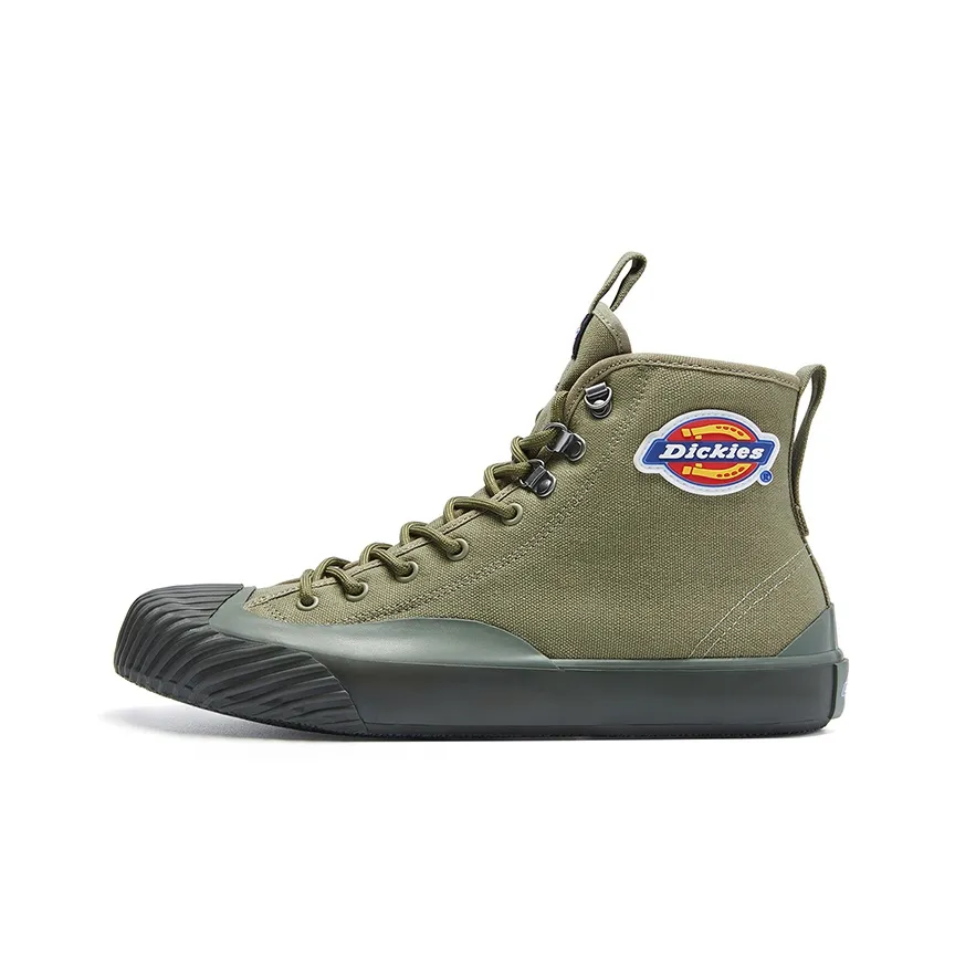 Dickies Canvas Shoes Men High Top Army Green