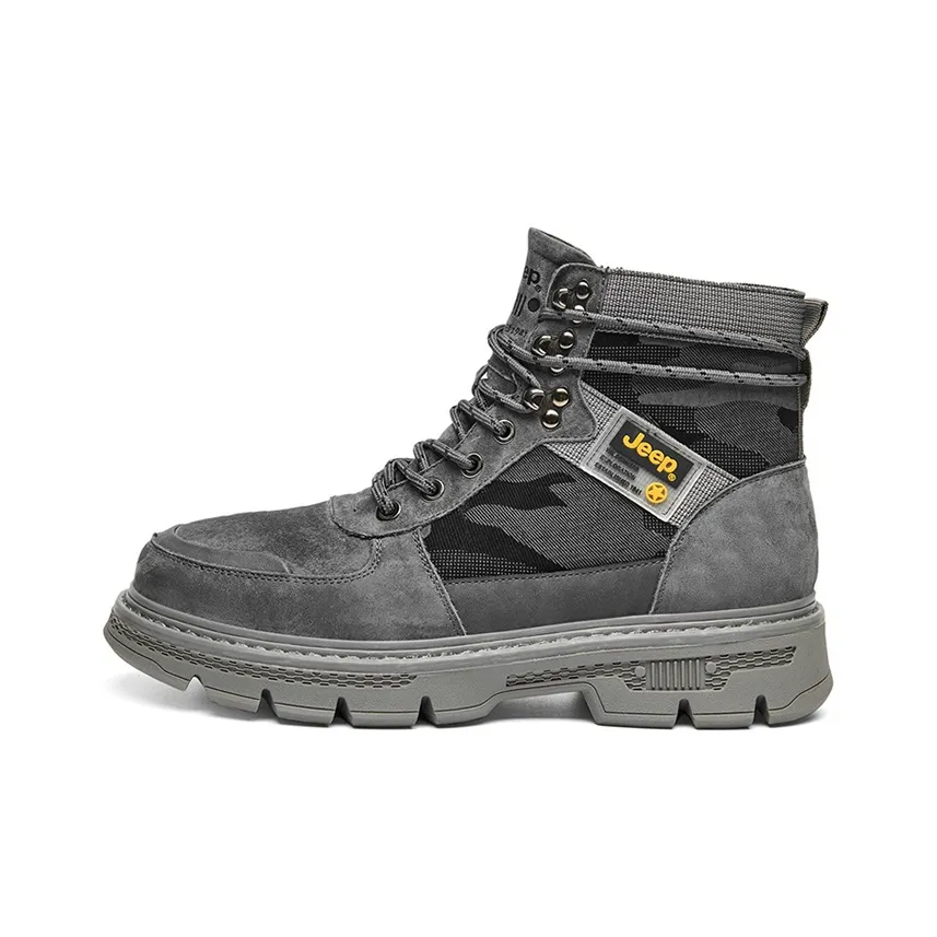 Jeep Short Outdoor Boots Men's Gray