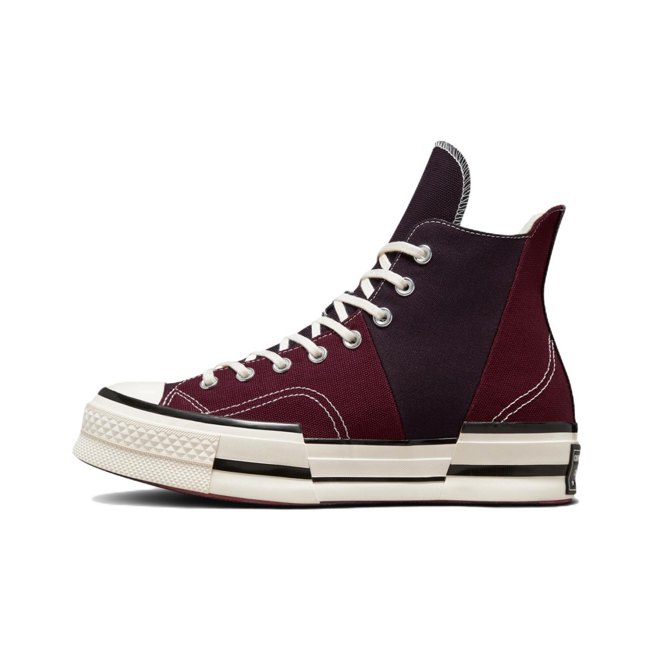 converse high tops black and red