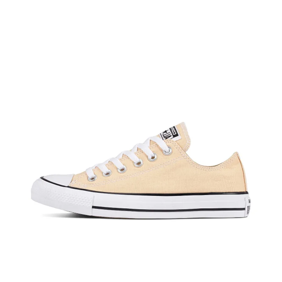 Конверс All Star Износостойкие Дышащие Баланс Низкие Кеды Унисекс Имбирно-желтые