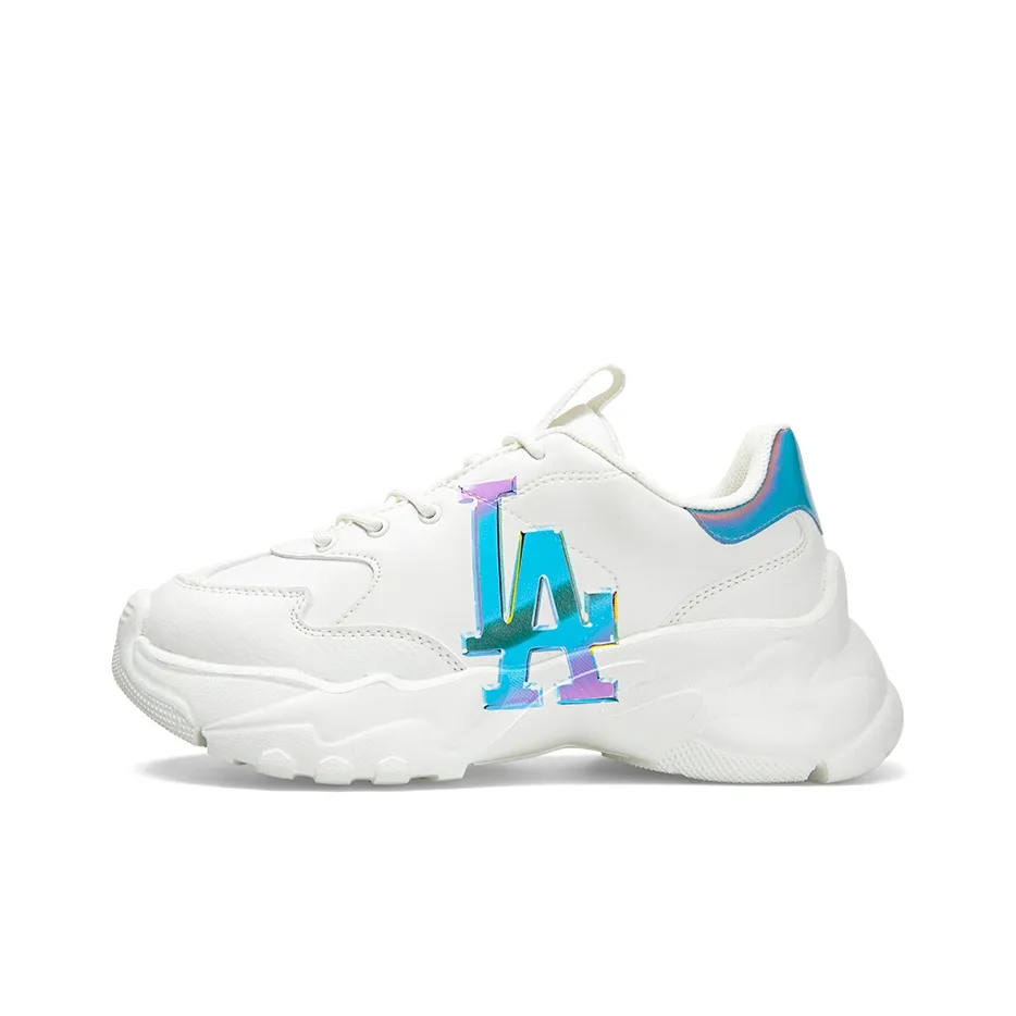 MLB Big Ball Chunky A Meta Low Топ Толстая подошва Кроссовки Унисекс Белый Синий