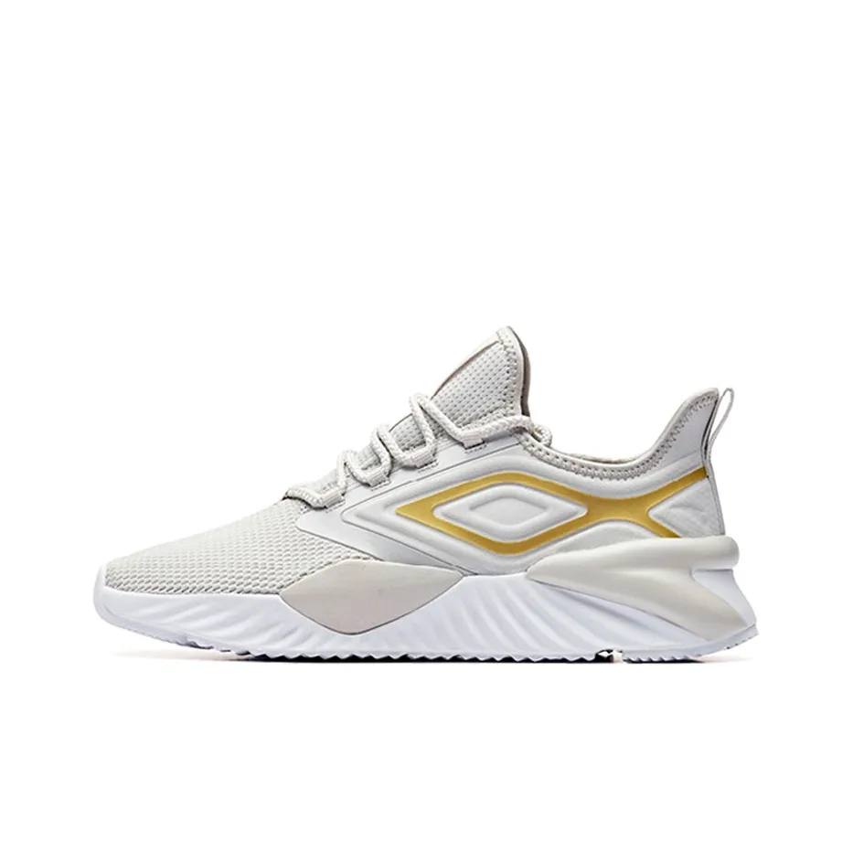 ANTA Chunky Sneakers Men's Low Top Shade 1 Gray/Metal Gold/ANTA White