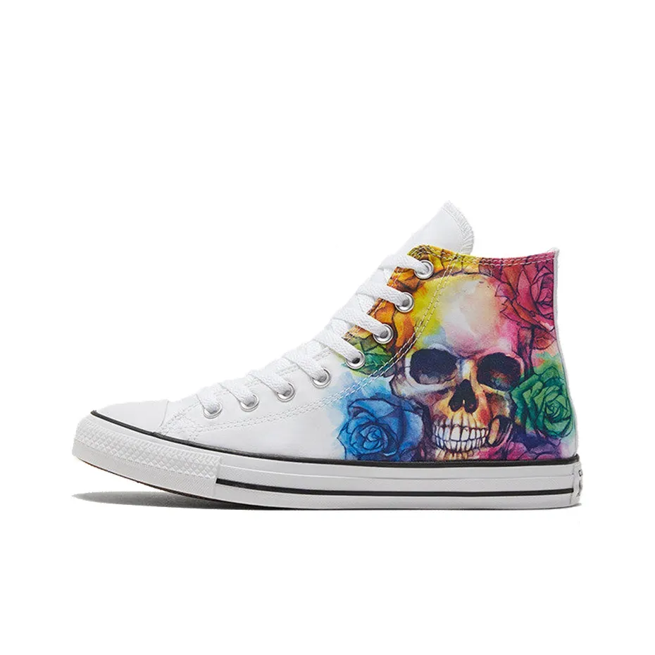 Converse Chuck Taylor All Star High Top Skull And Roses 'White'