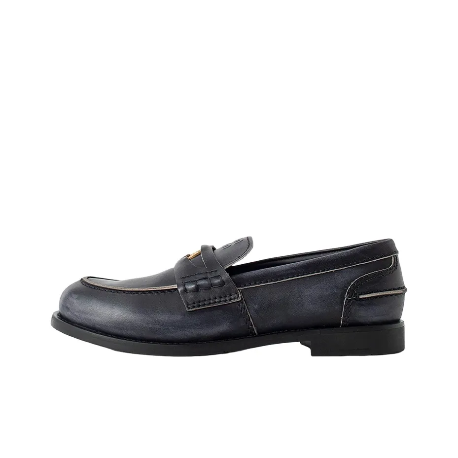 MIU MIU Loafers Women's Vintage Blue