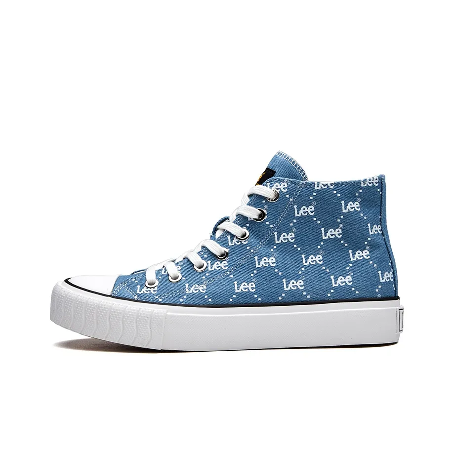 Lee Height Increasing Lightweight Breathable High Top Canvas Shoes Unisex Baby Blue
