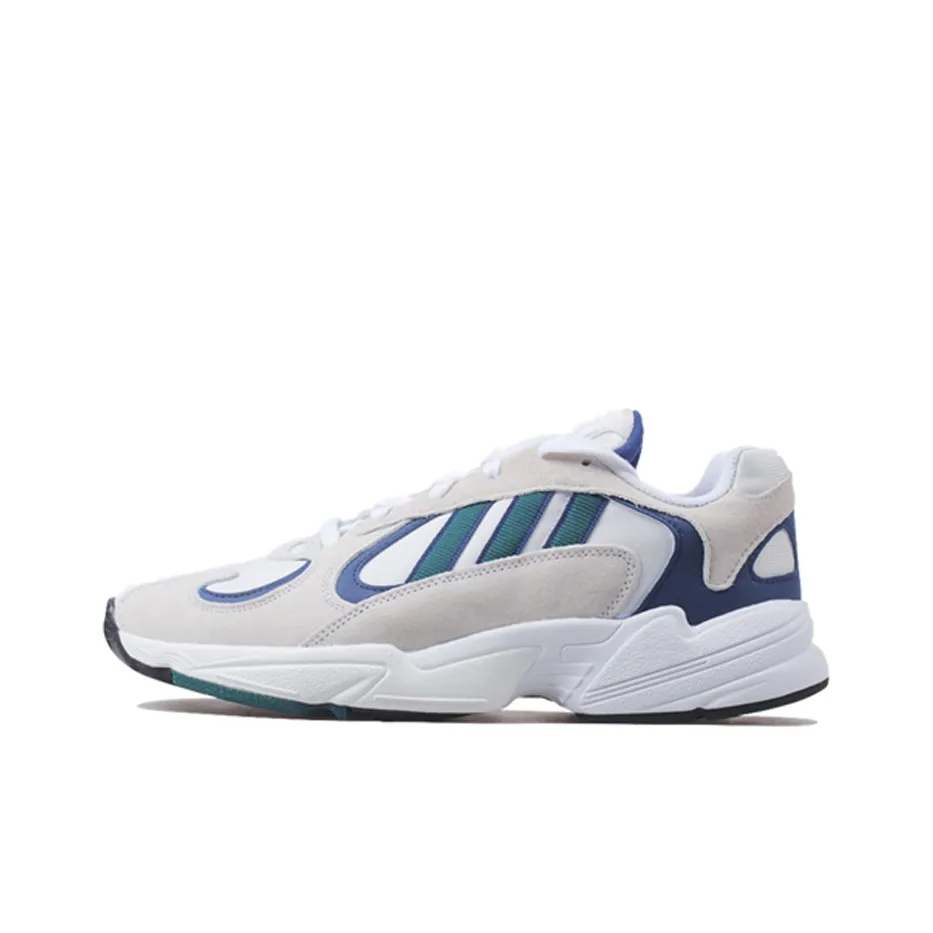 Adidas Originals YUNG 1 Slip-Resistant Abrasion-Resistant Lightweight Low-Top Footwear Unisex Gray Blue Adidas Originals YUNG 1 Противоскользящий Устойчивый к истиранию Легкий Низкий Топ Обувь Унисекс Серый Синий