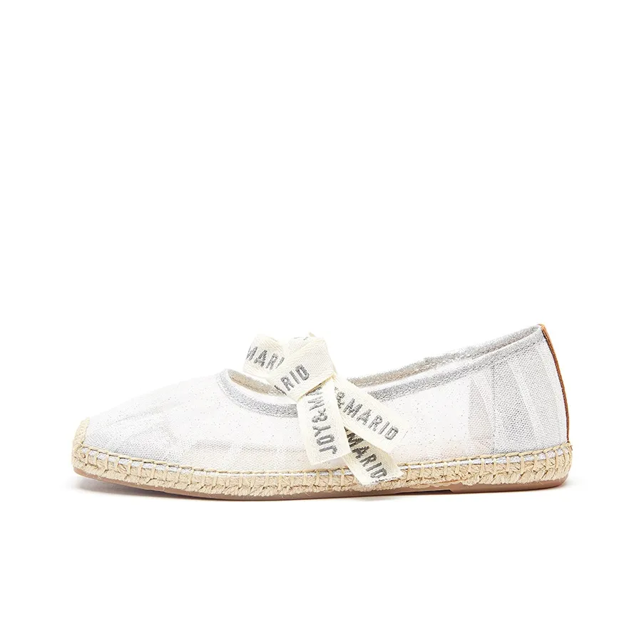 Joy Mario Эспадрильи Женские Серебряные
