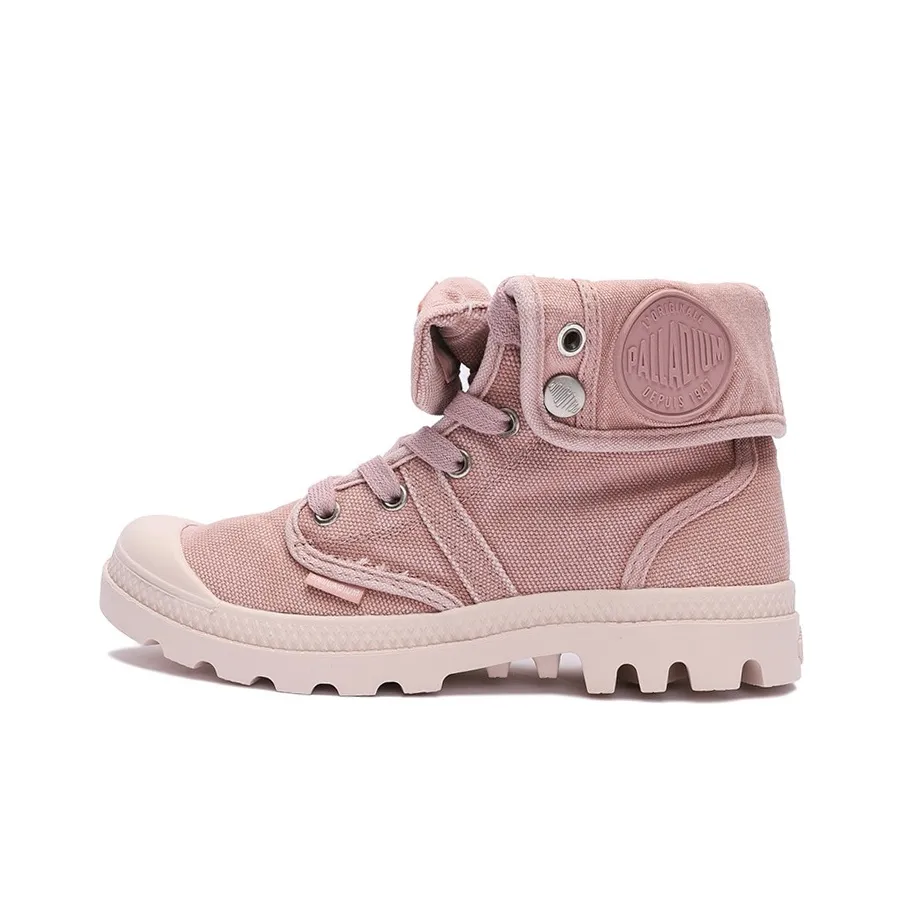 Palladium Outdoor Boots Women's Mid Top Light Pink