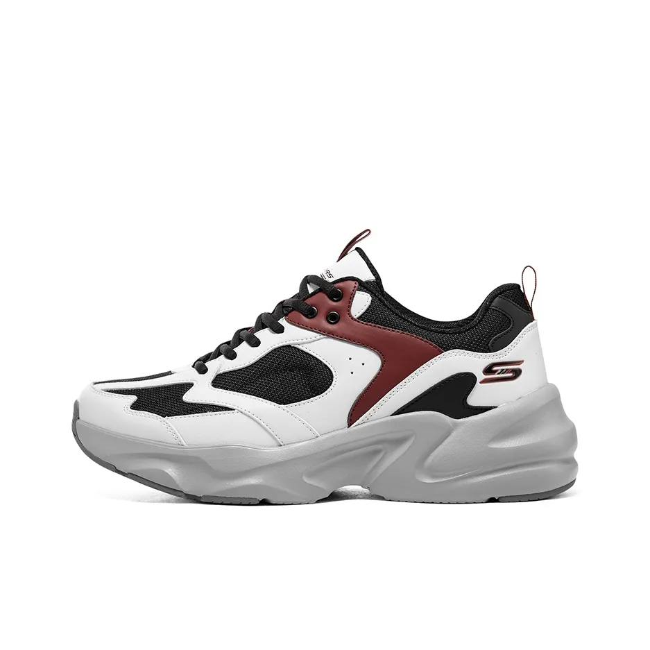 Skechers BOBS BAMINA 2 Low Топ Толстая подошва Кроссовки Мужские Красные Белые