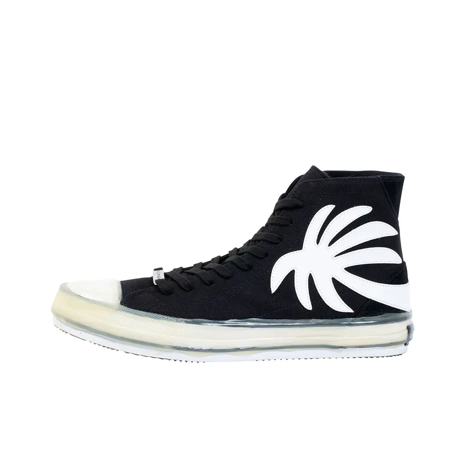 PALM ANGELS Высокие кеды мужские черные