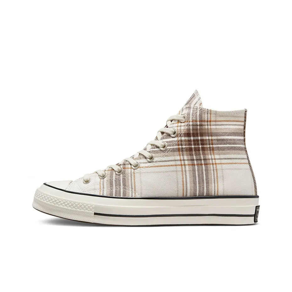 Converse Chuck 70 Устойчивые к истиранию высокие кеды унисекс белые-коричневые