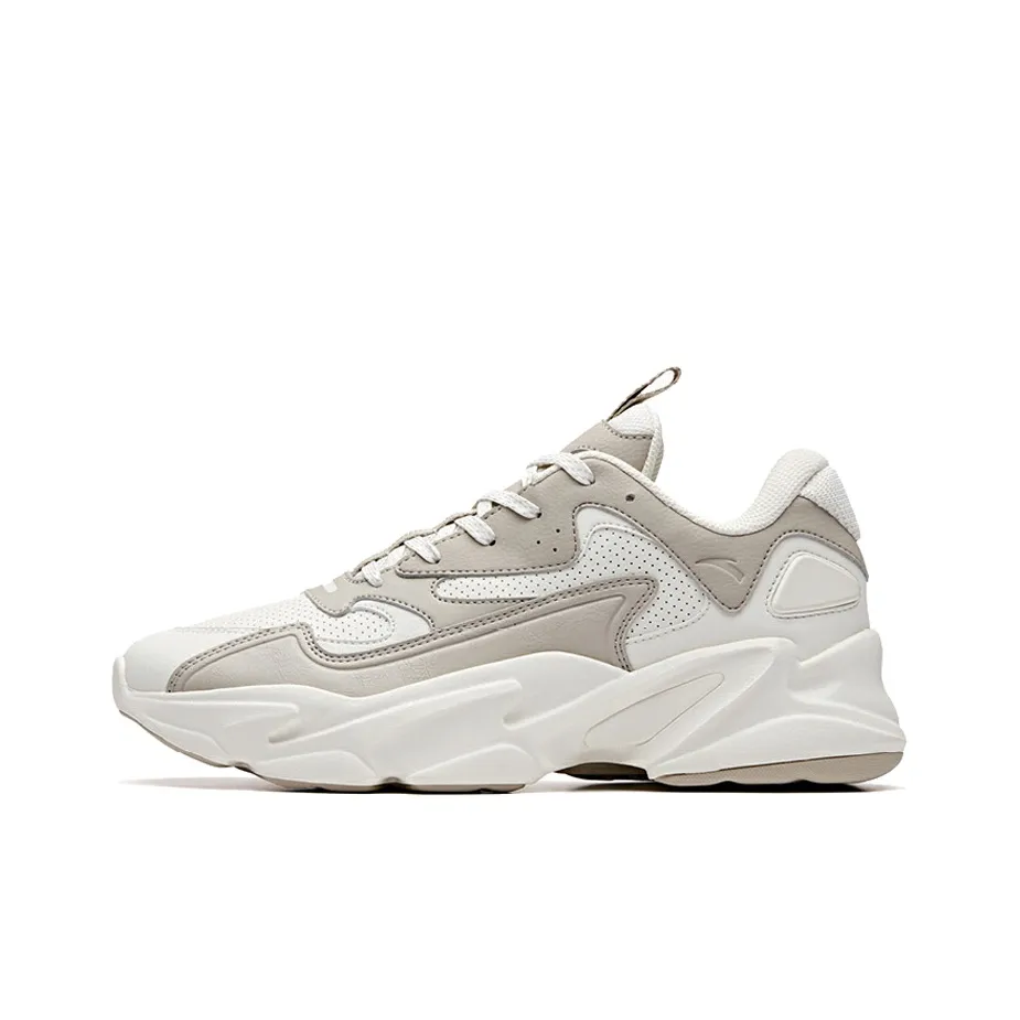 Anta Life Collection Anti-Slip Wear-Resistant Low-Top Chunky Sneakers Second Gray