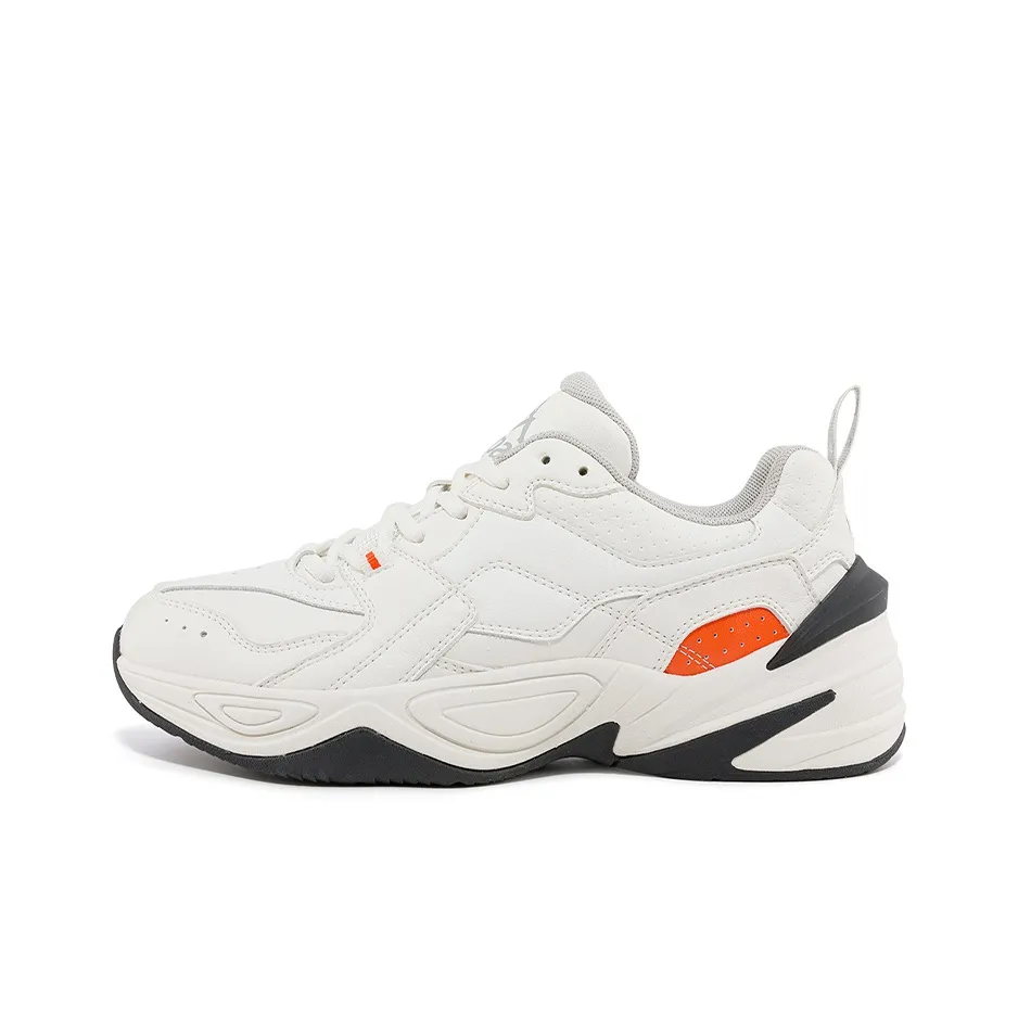 Kappa Anti-Slip Wear-Resistant Low-Top Chunky Sneakers Unisex White
