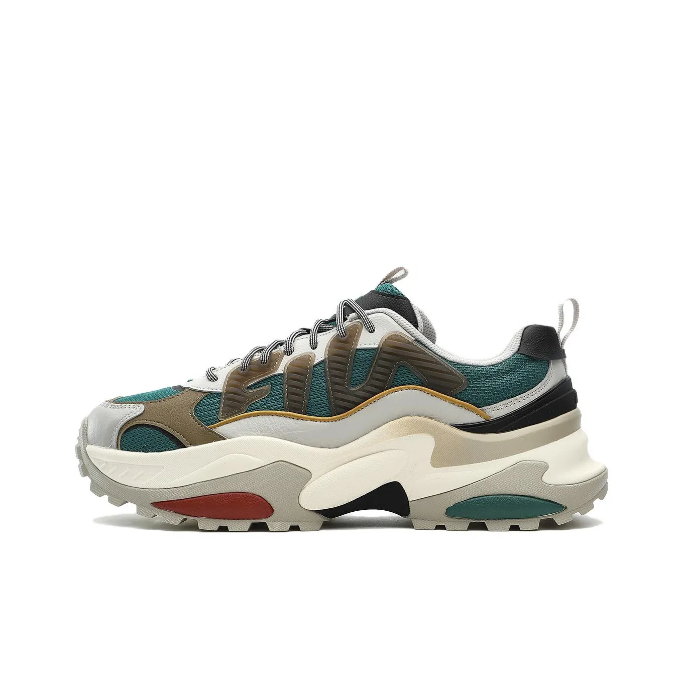 FILA Cella Sneakers 'Beige Green Brown'