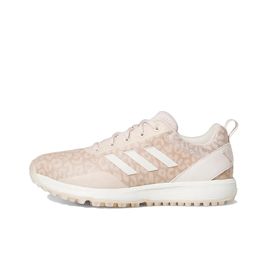 Adidas S2G SL 23 Амортизаторы Slip-resistant Abrasion-resistant Низкий топ Обувь для гольфа Женская Pink White