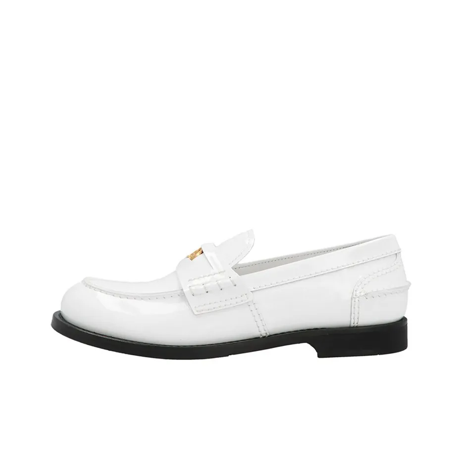 MIU MIU Penny Casual Single Shoes Women's White