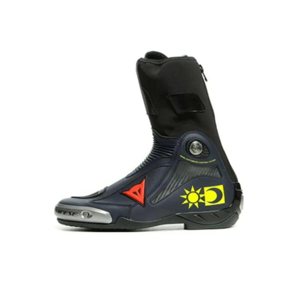 DAINESE Axial D1 Replica Anti-Slip Wear-Resistant High-Top Cycling Shoes Men's Black Yellow Red