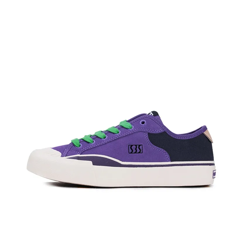 SEW BY SOU Canvas Shoes Unisex Charcoal Purple & Charcoal Purple
