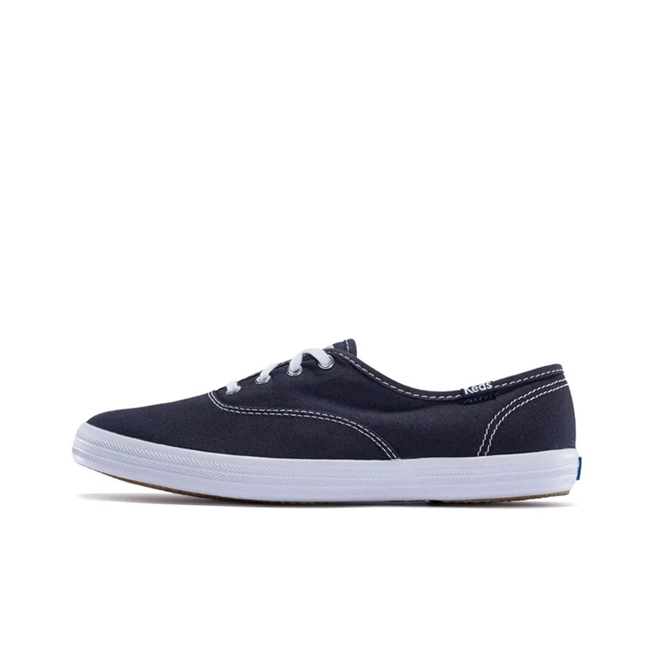Keds Canvas Shoes Women's Low-Top Dark Blue