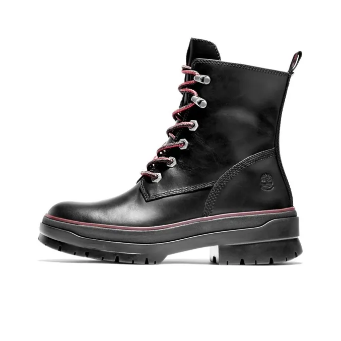 Timberland Premium 6 Inch Waterproof Boots 'Black Red' Women's