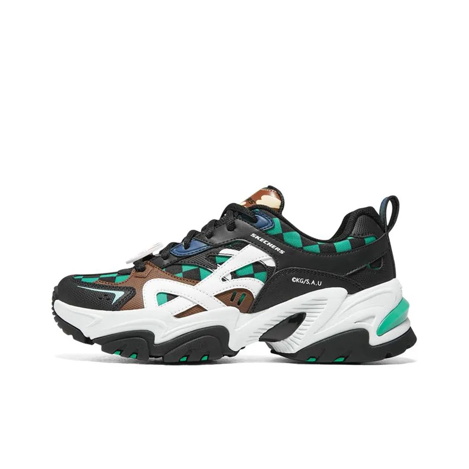 Skechers Stamina V2 'Black Green' Women's