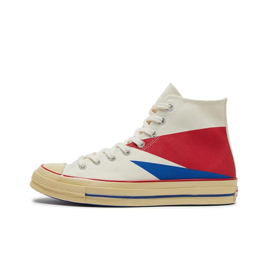 Converse Chuck 70 Plus Retro Egglet Аbrasion-resistant High Top Shoes Унисекс Бежевый Красный Синий