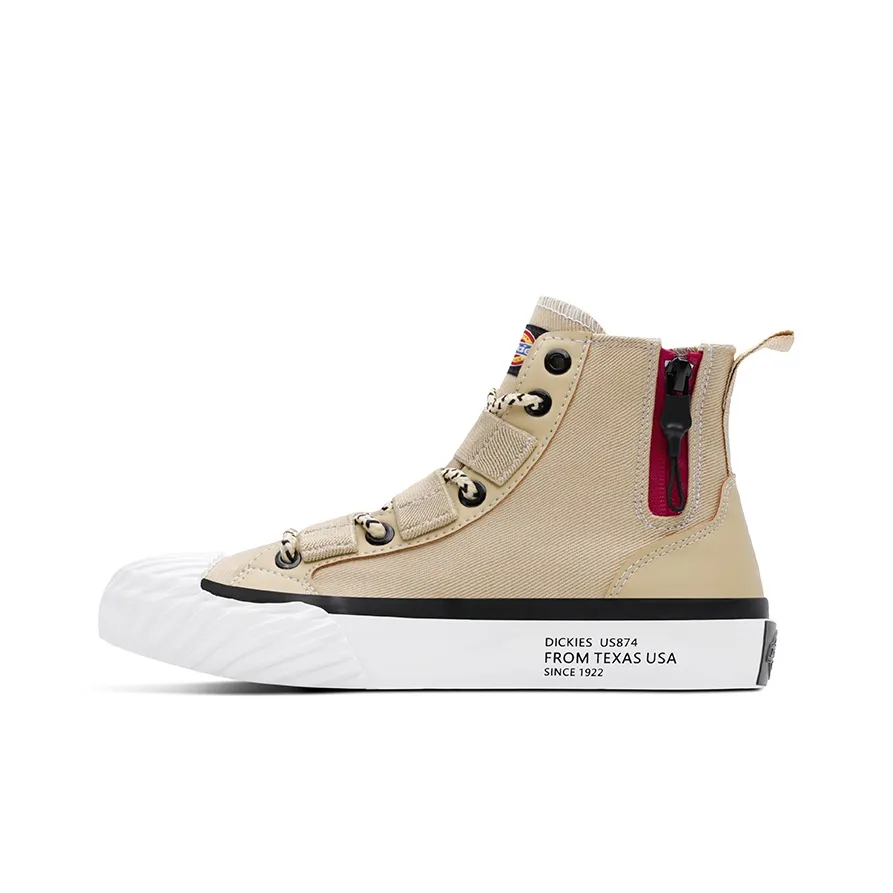 Dickies Canvas Shoes Women's High Top Army Beige