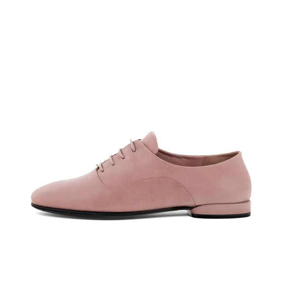 Ecco Annie Series Casual Single Shoes Women's Wood Pink