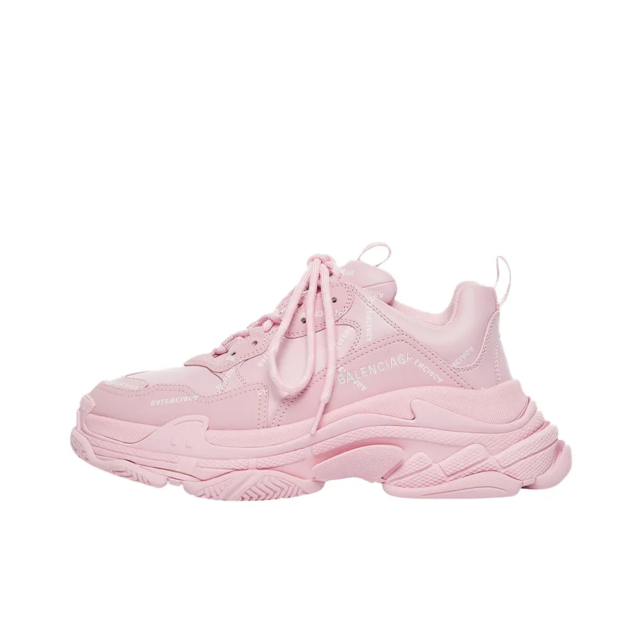 Balenciaga Triple S Sneaker 'Allover Logo Pink' Women's