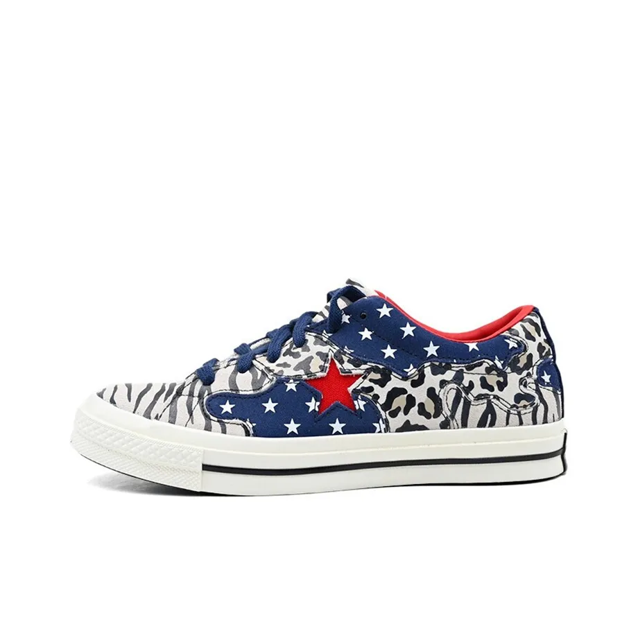Converse One Star Leopard Grain Brown 'Black White Red'