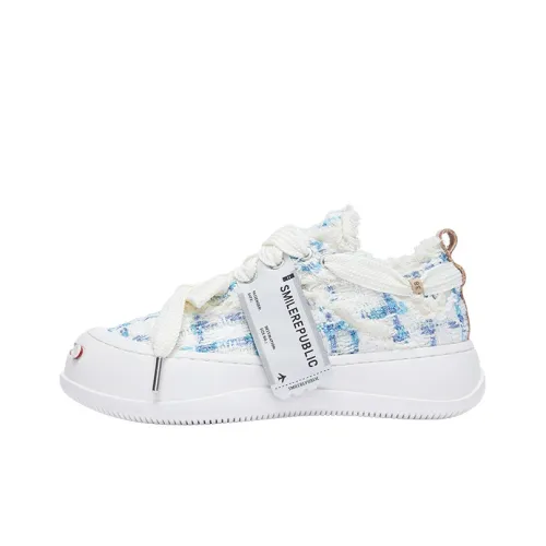 SMILEREPUBLIC Laugh Series Кеды Low Top Белые Унисекс