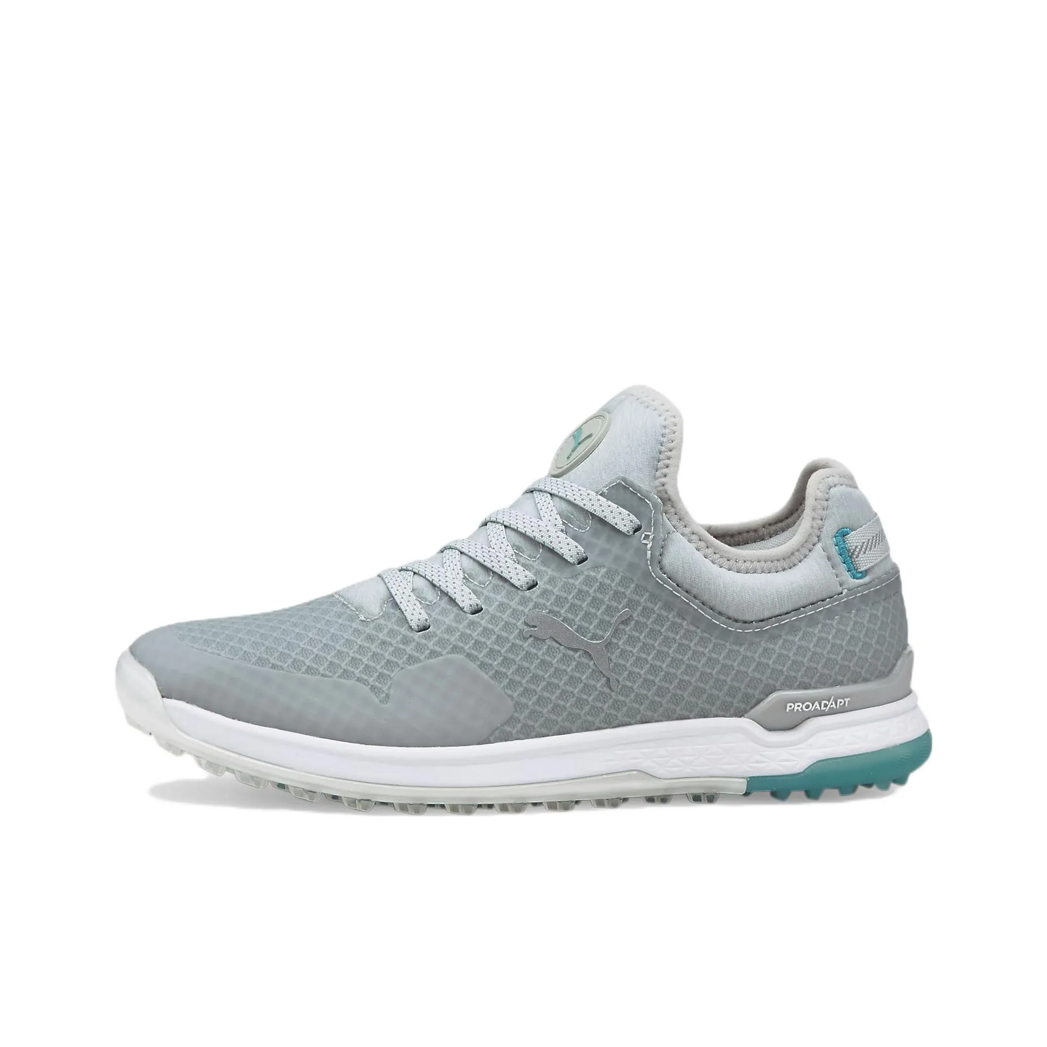 PUMA Adapt AlphaCat Rubber Outsole Spikeless Low Top Golf Shoes Women's Gray Blue