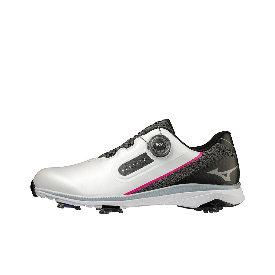 Mizuno Nexlite SL Bore Anti Slip Wear Resistant Low Top Golf Shoes Men's White Black
