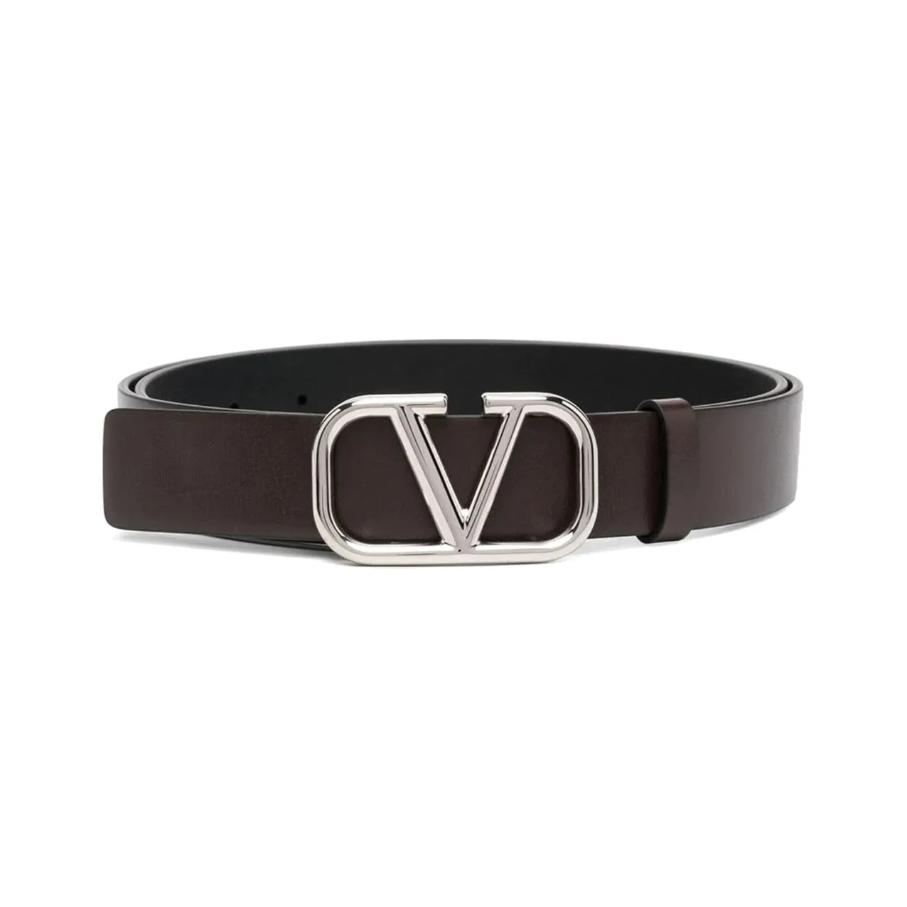 Valentino   Leather Belts Men's Black  