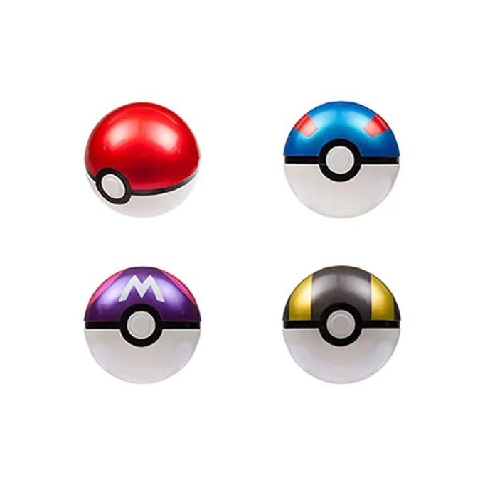 TAKARA TOMY Pokemon Pokémon, Pokémon Elf Ball, Premium Ball, Super Ball, Master Ball Scale Figures