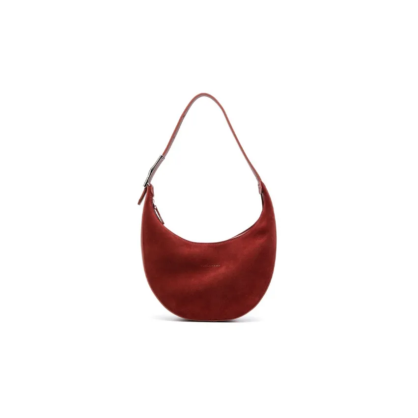 LONGCHAMP Calfskin Shoulder Bag Handbag Shoulder Bag Women's Brick Red