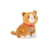 앉은 자세 옐로우 고양이