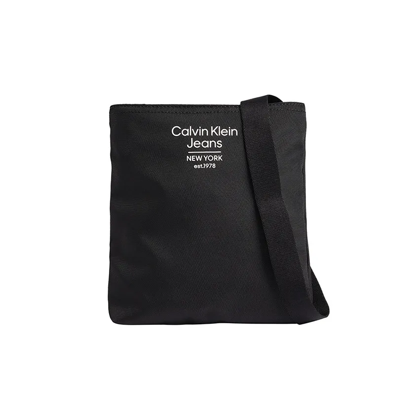CK/Calvin Klein Recycled Polyester Shoulder Bag, Crossbody Bag Regular Men's Black