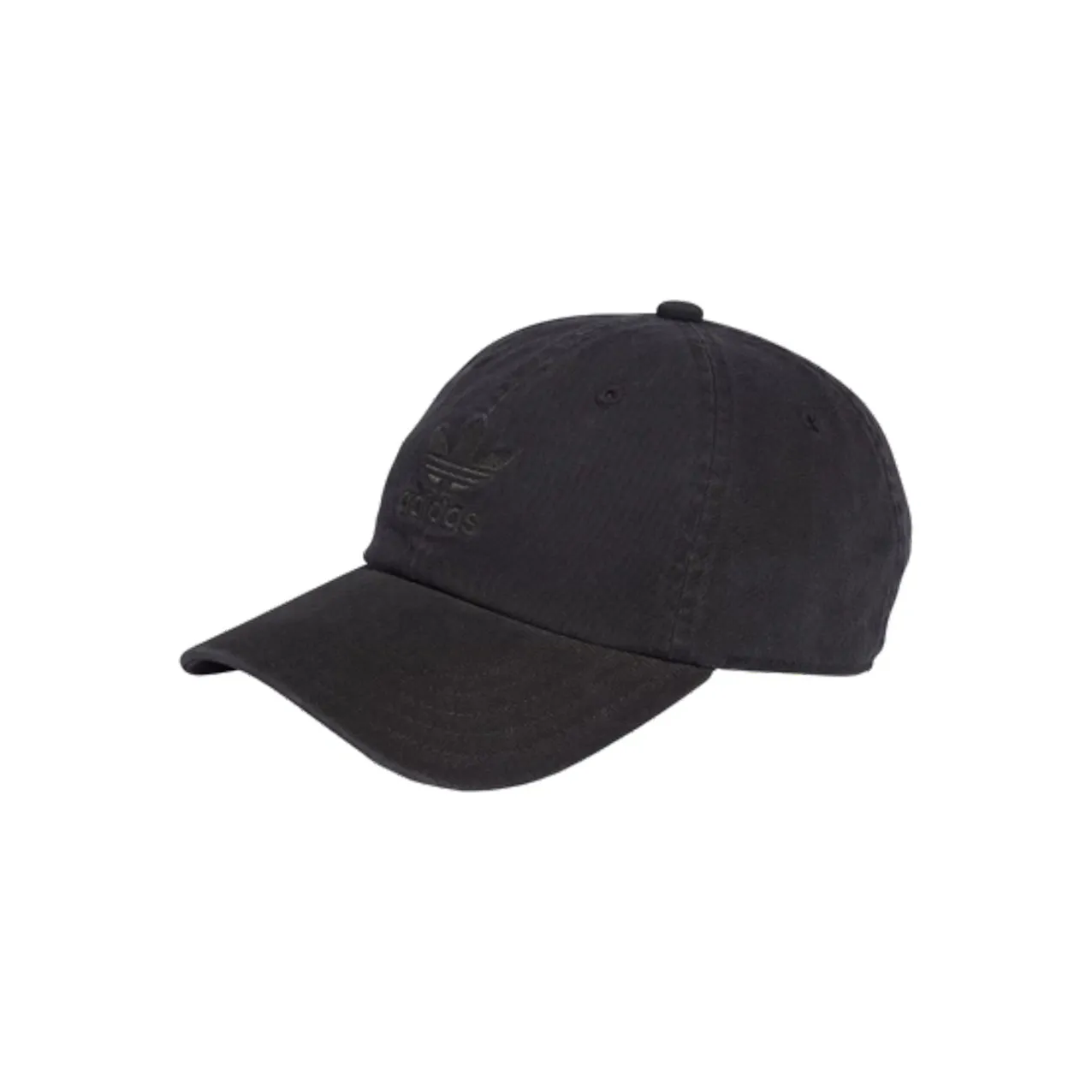 adidas Adicolor Classics Trefoil Stonewashed Baseball Cap Black