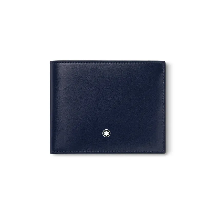 MONTBLANC Meisterstuck Full Коровья кожа крупнозернистая Кошелек Стандартный Унисекс Чернила Синий
