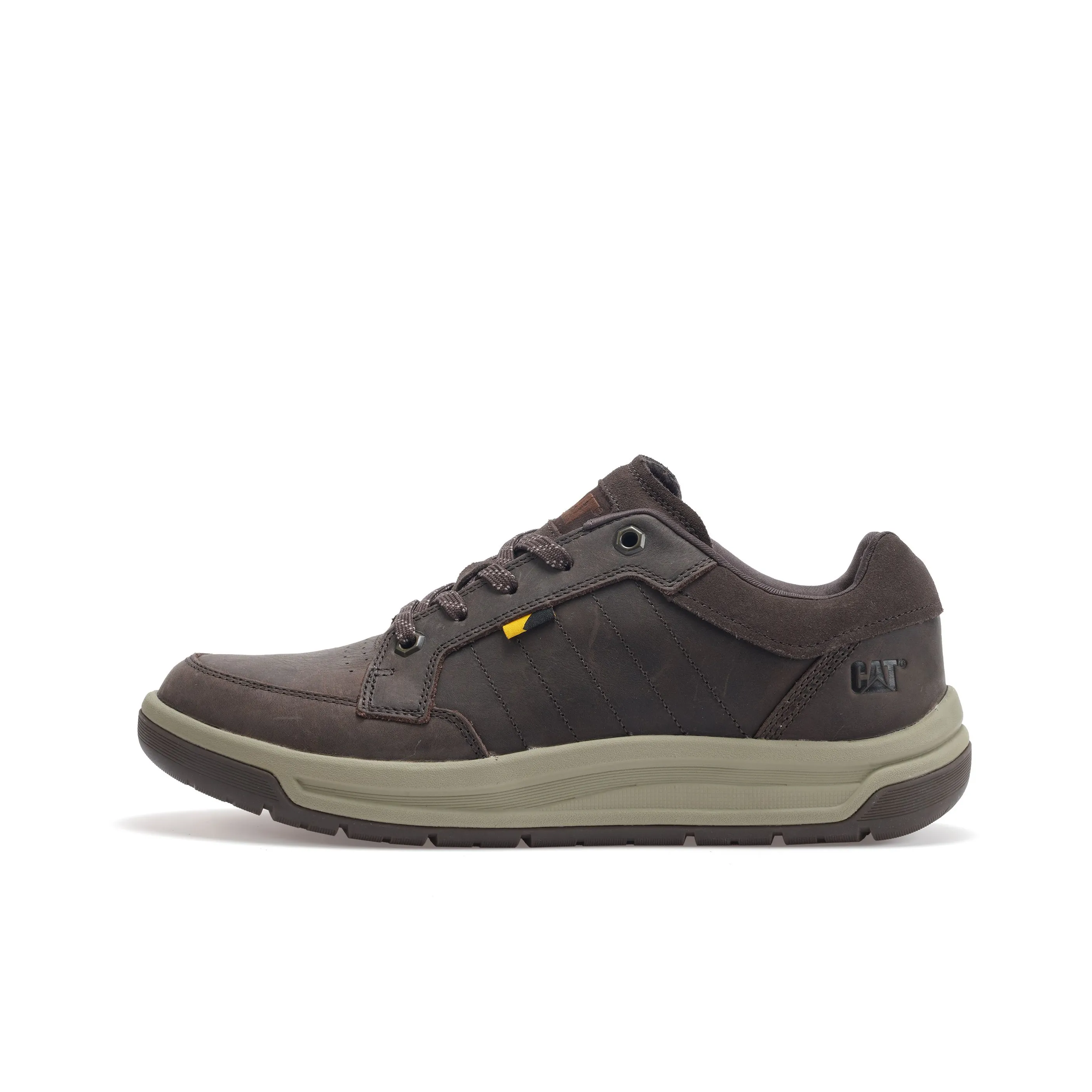 CAT Slip Resistant, Abrasion Resistant, Breathable Low Top Hiking Shoes Unisex Dark Brown