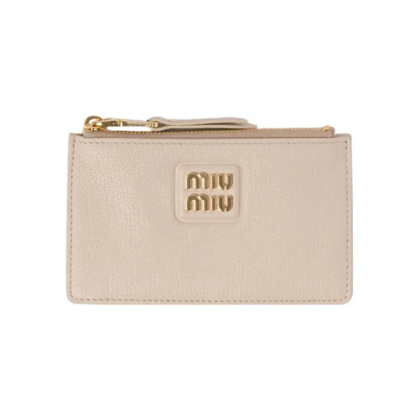 MIU MIU Leather Wallet Women's Pink