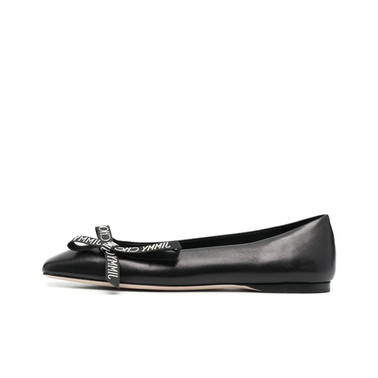 Jimmy Choo Veda Logo-bow Ballerina Pumps