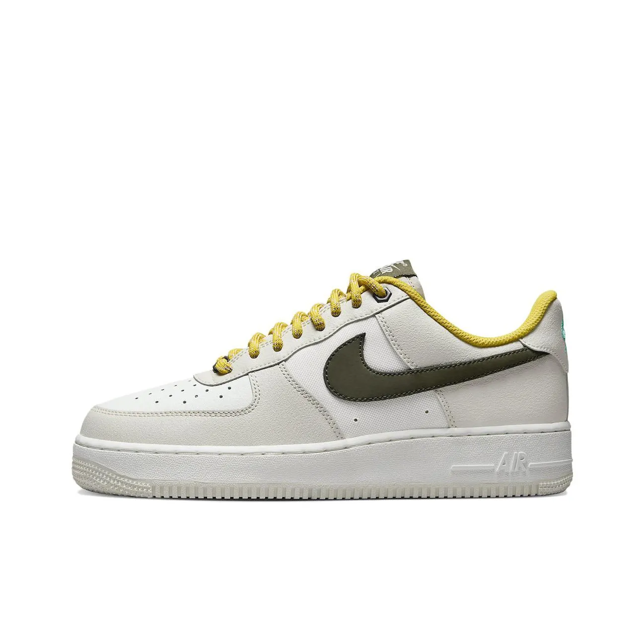 Nike Air Force 1 Low '07 Prm Light Bone Cargo Khaki Vivid Sulfur