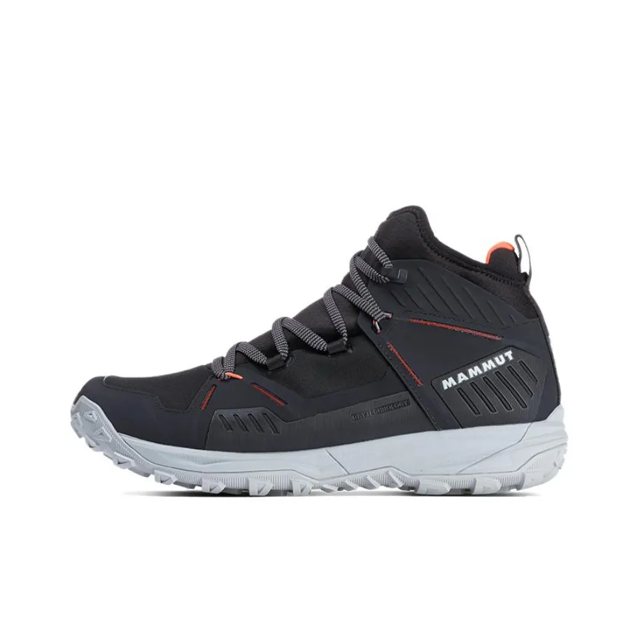 MAMMUT Saentis Противоскользящий Устойчивый к износу Водонепроницаемый MID Топ Походная обувь Мужская Черный и Оранжевый