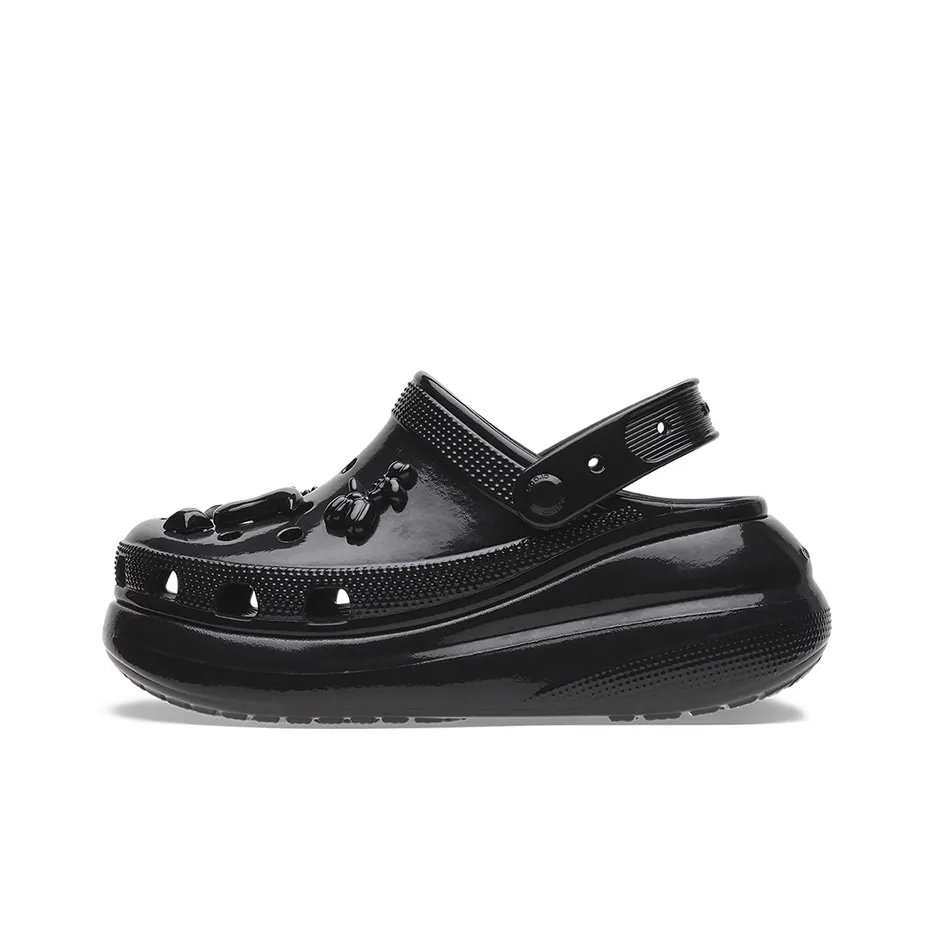 Crocs Crush High Shine Clogs 
Black
 Women
s