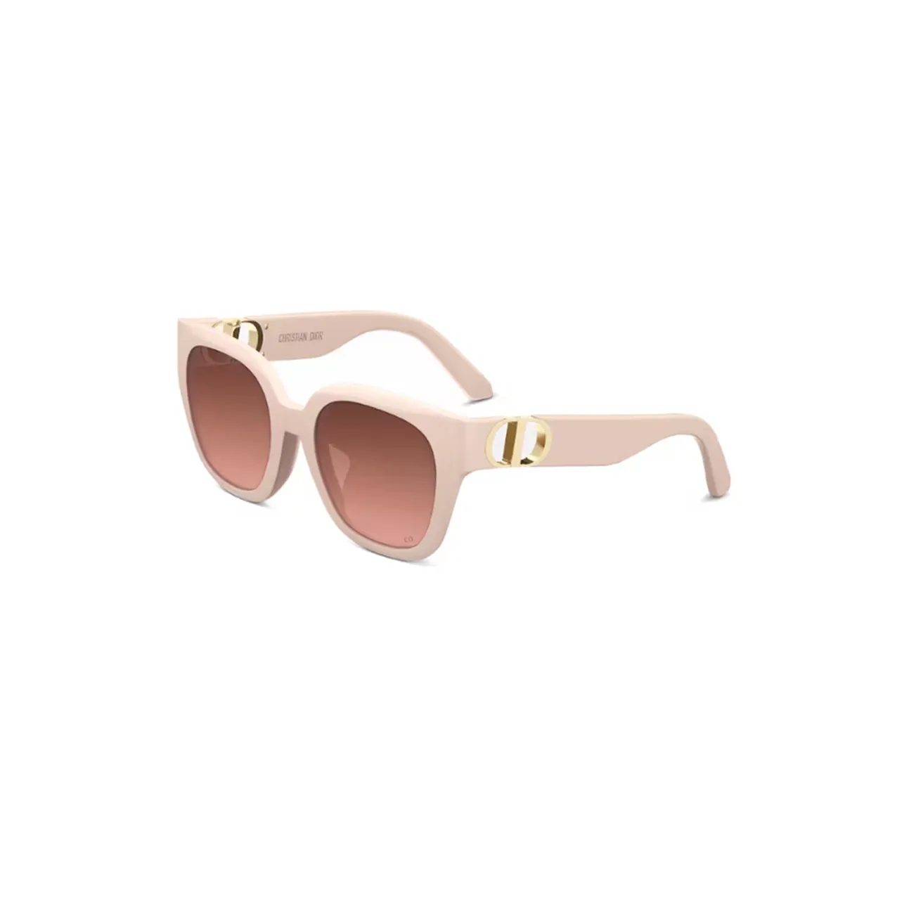 DIOR Acetate Metal Irregular Shape Sunglasses Women's Pink