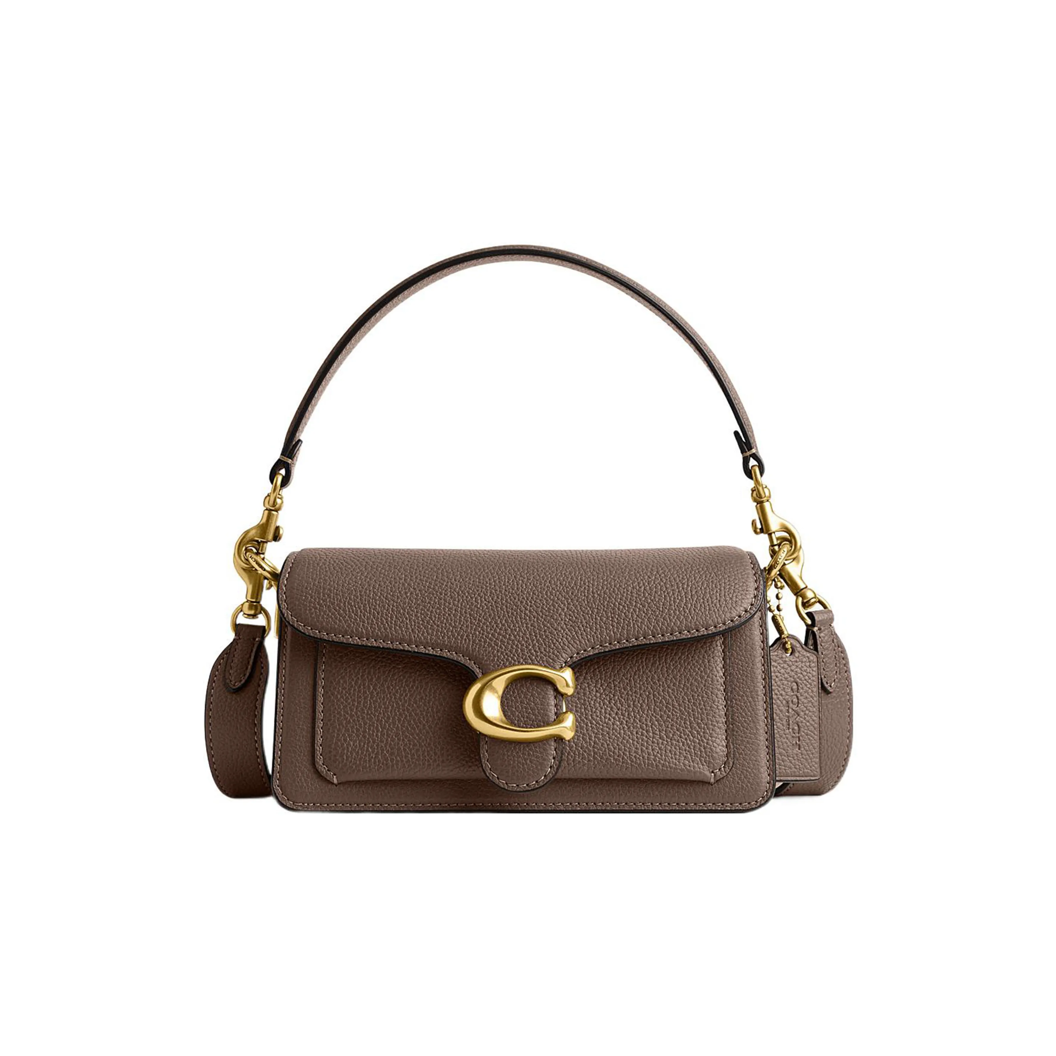 COACH Tabby Leather Handbag, Shoulder Bag, Crossbody Bag Small Size Women's Brown